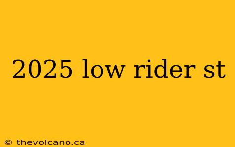 2025 low rider st