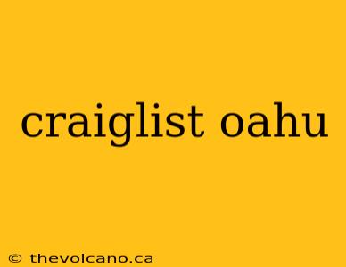 craiglist oahu