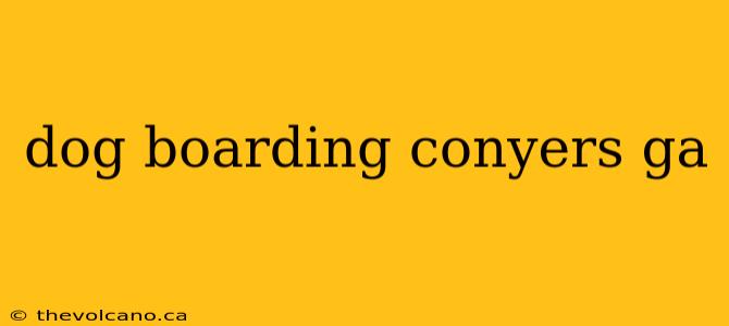 dog boarding conyers ga