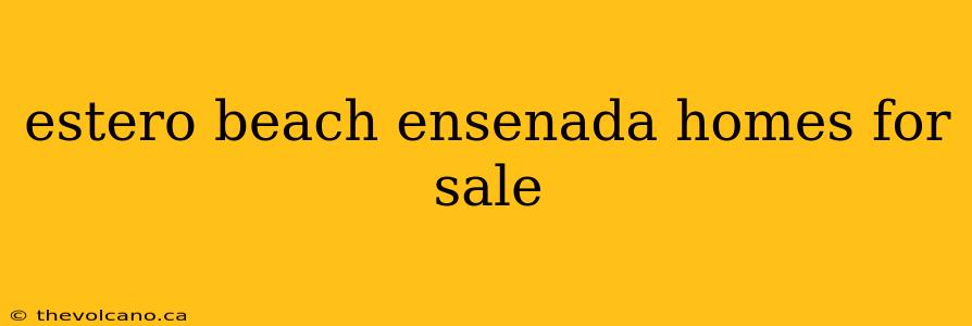 estero beach ensenada homes for sale