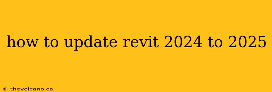 how to update revit 2024 to 2025