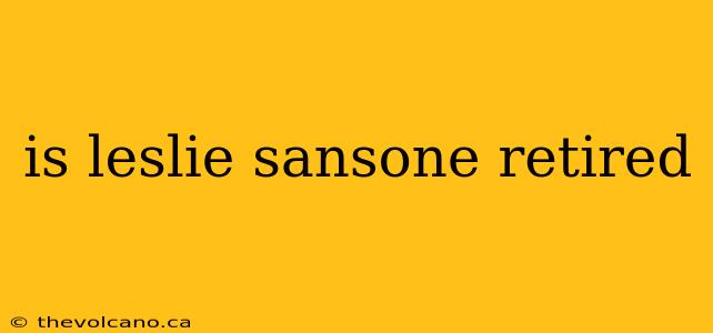 is leslie sansone retired