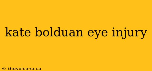 kate bolduan eye injury