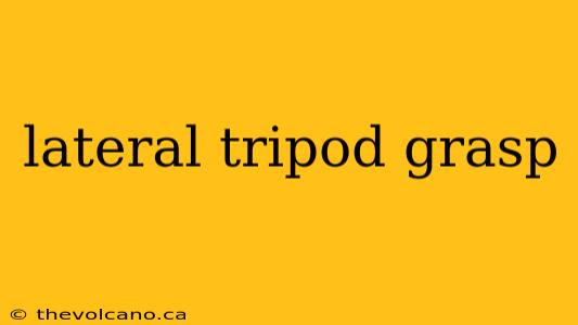 lateral tripod grasp