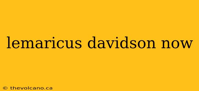 lemaricus davidson now