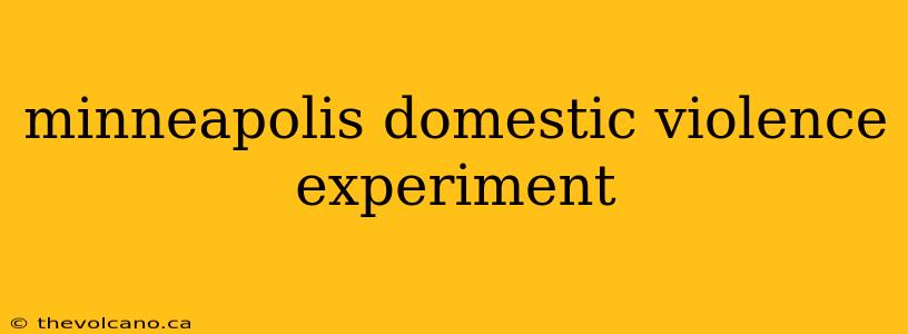 minneapolis domestic violence experiment