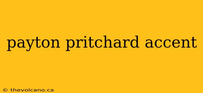 payton pritchard accent