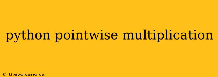 python pointwise multiplication