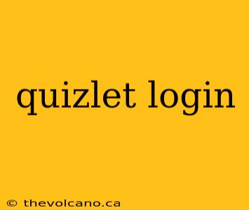 quizlet login