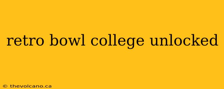 retro bowl college unlocked
