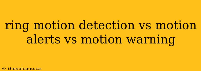 ring motion detection vs motion alerts vs motion warning