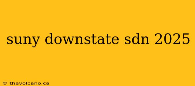 suny downstate sdn 2025