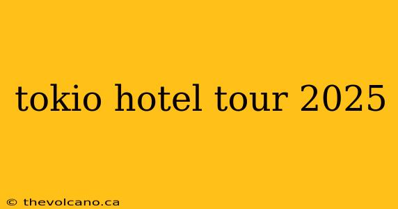tokio hotel tour 2025