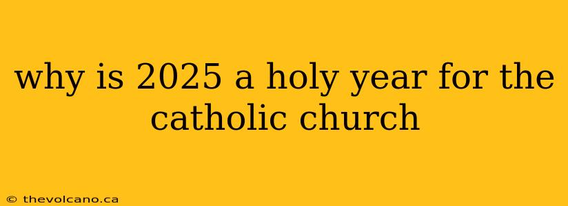 why is 2025 a holy year for the catholic church